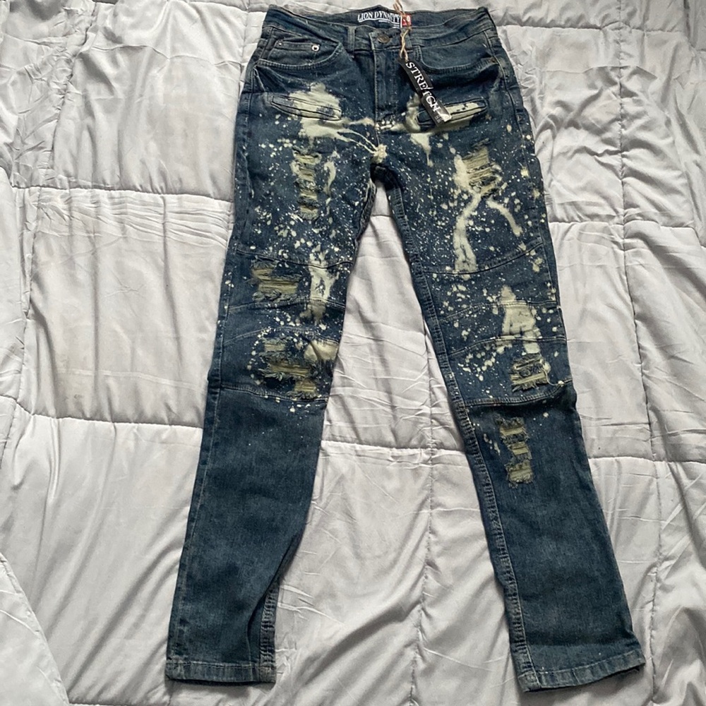 Lion dynasty stretch jeans